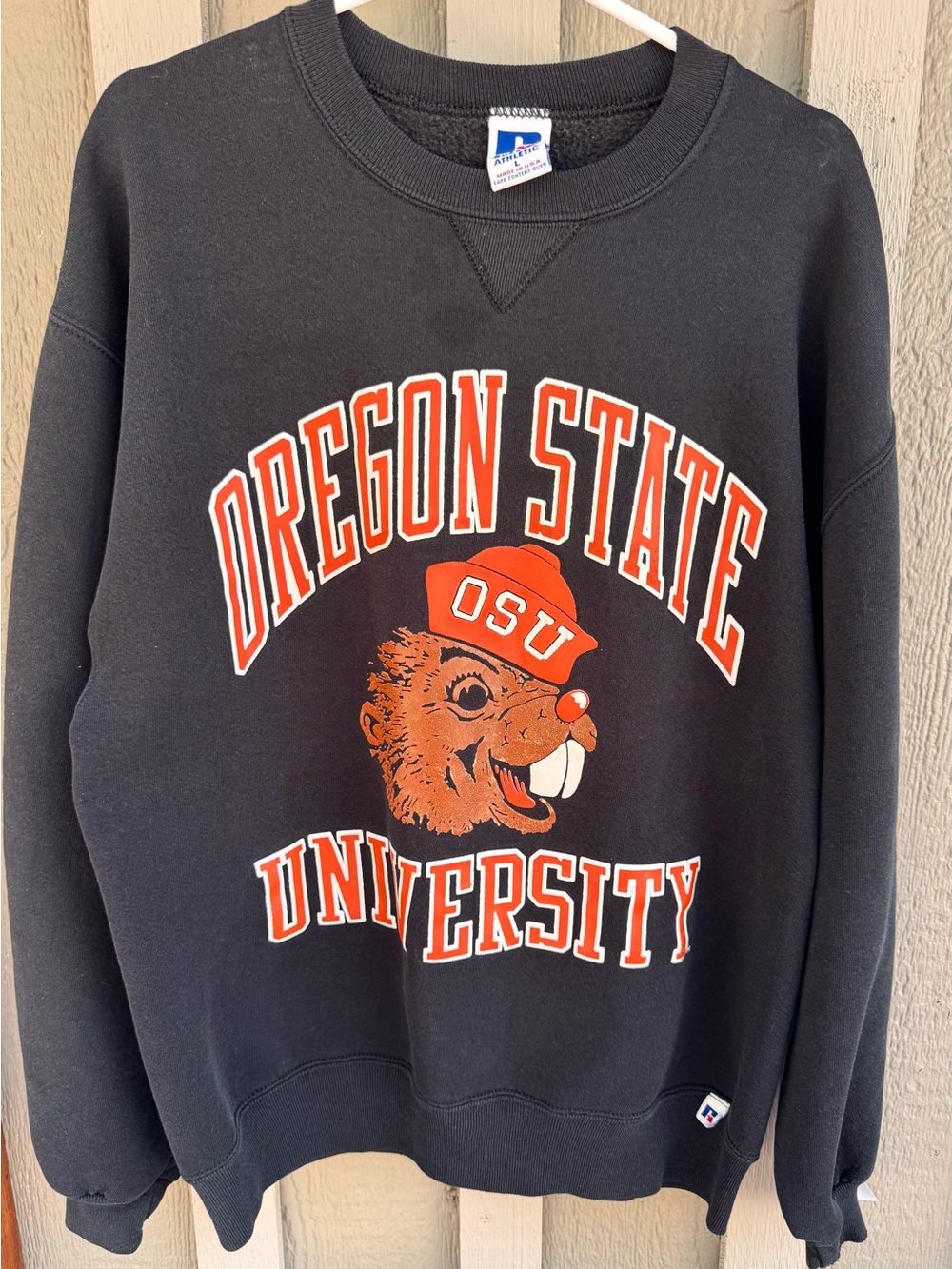 Vintage 90s Oregon State Beavers Crewneck — Russell Athletic